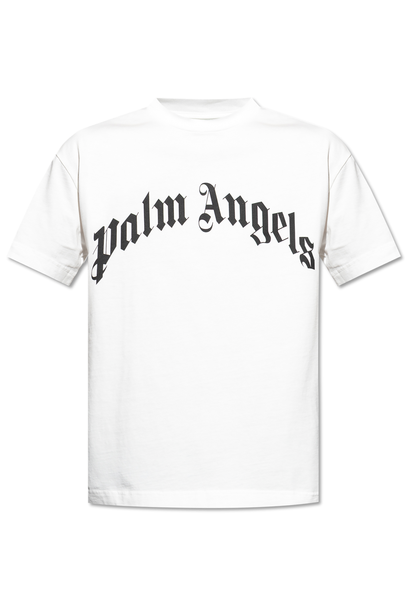 【関税＆送料込み】White T-Shirt With Palm Angels Logo In C White T-shirt with logo Palm Angels - Vitkac AS